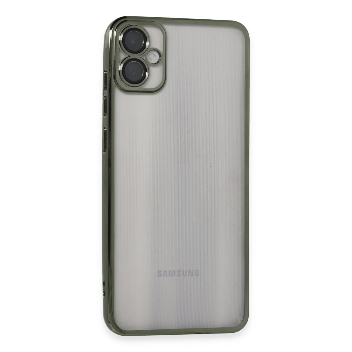 Galaxy A05 Razer Lensli Silikon Kılıf Yeşil - Maksimum Koruma ve Estetik