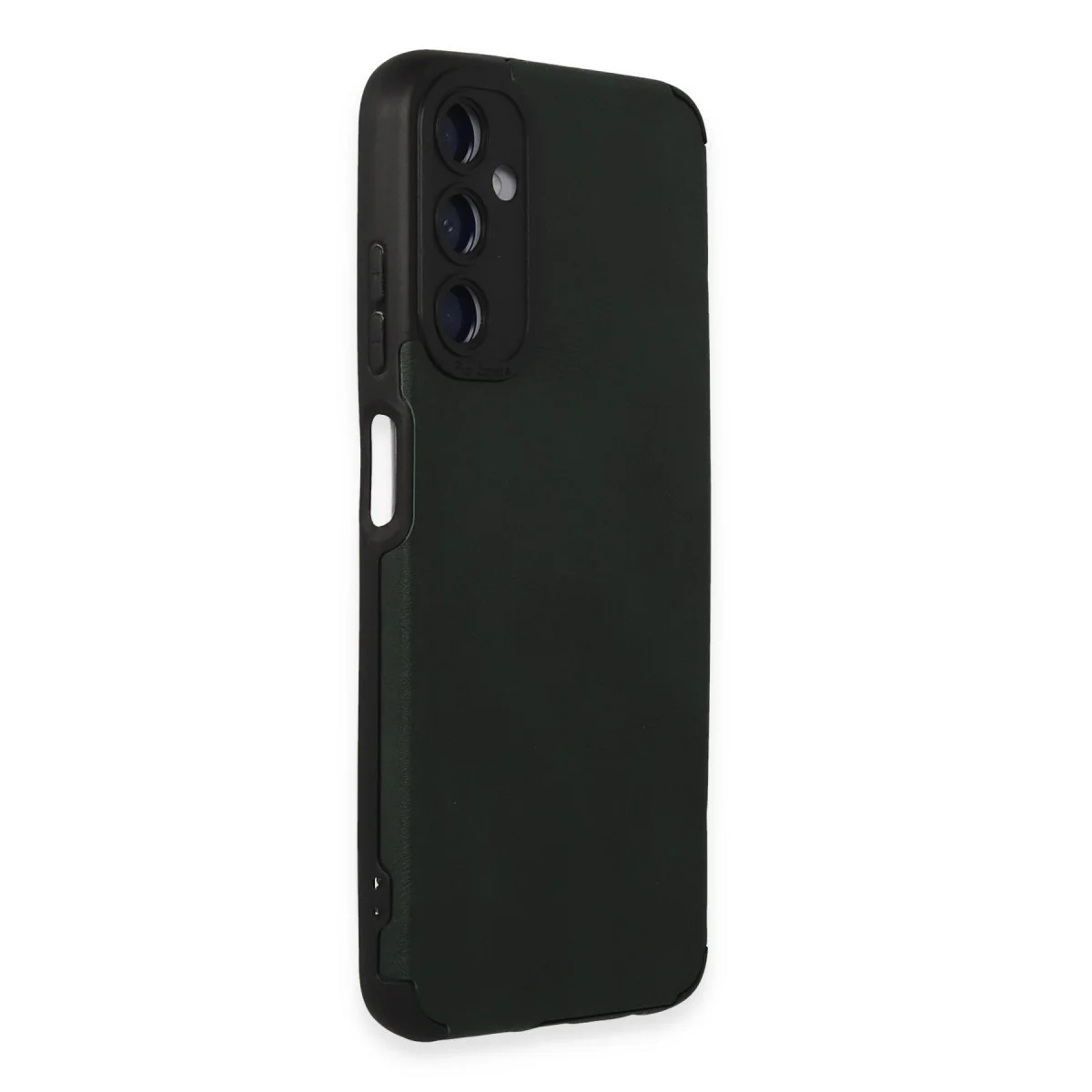 Galaxy A05S Deri Silikon Kılıf - Yeşil (Ultra Dürüst ve Güçlü Koruma)