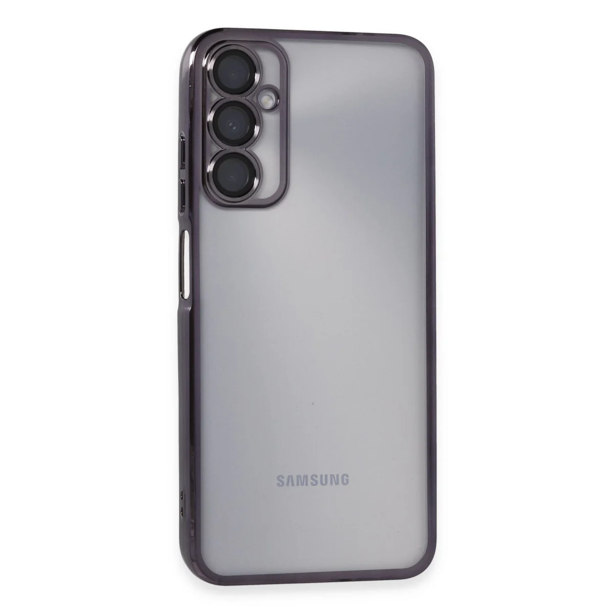 Galaxy A05S Kılıf Razer Lensli Silikon - Mor | Estetik & Güçlü Korumalı
