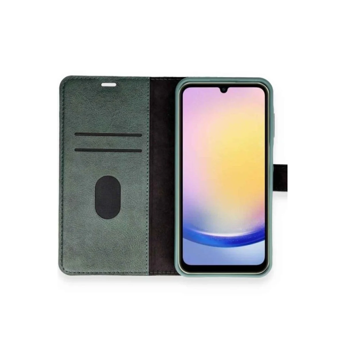 Galaxy A05S Kılıf Trend S Plus Kapaklı - Yeşil ve Çok Yönlü Koruma