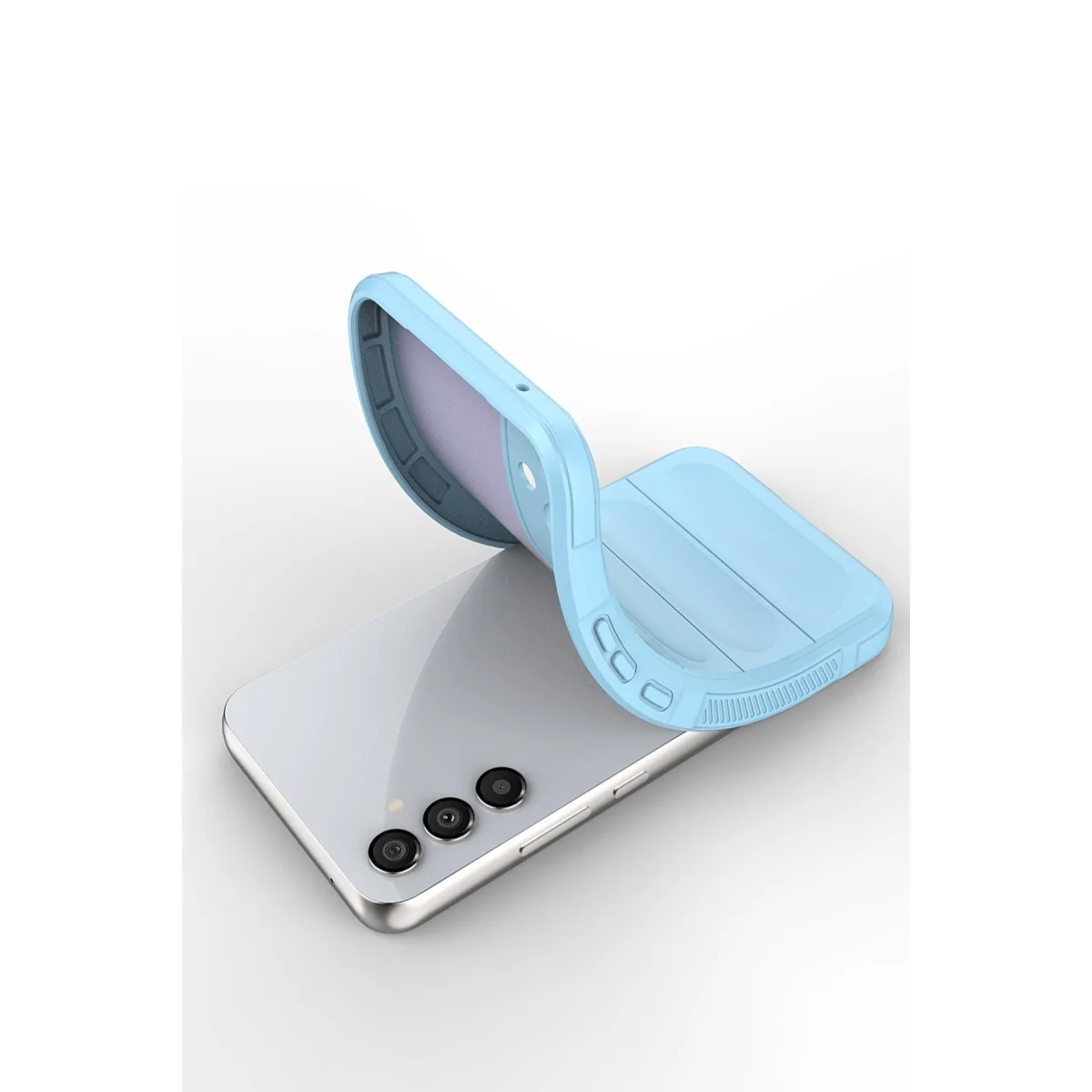 Galaxy A05S Optimum Silikon Kılıf - Sky Blue, Çizilmelere Karşı Maksimum Koruma