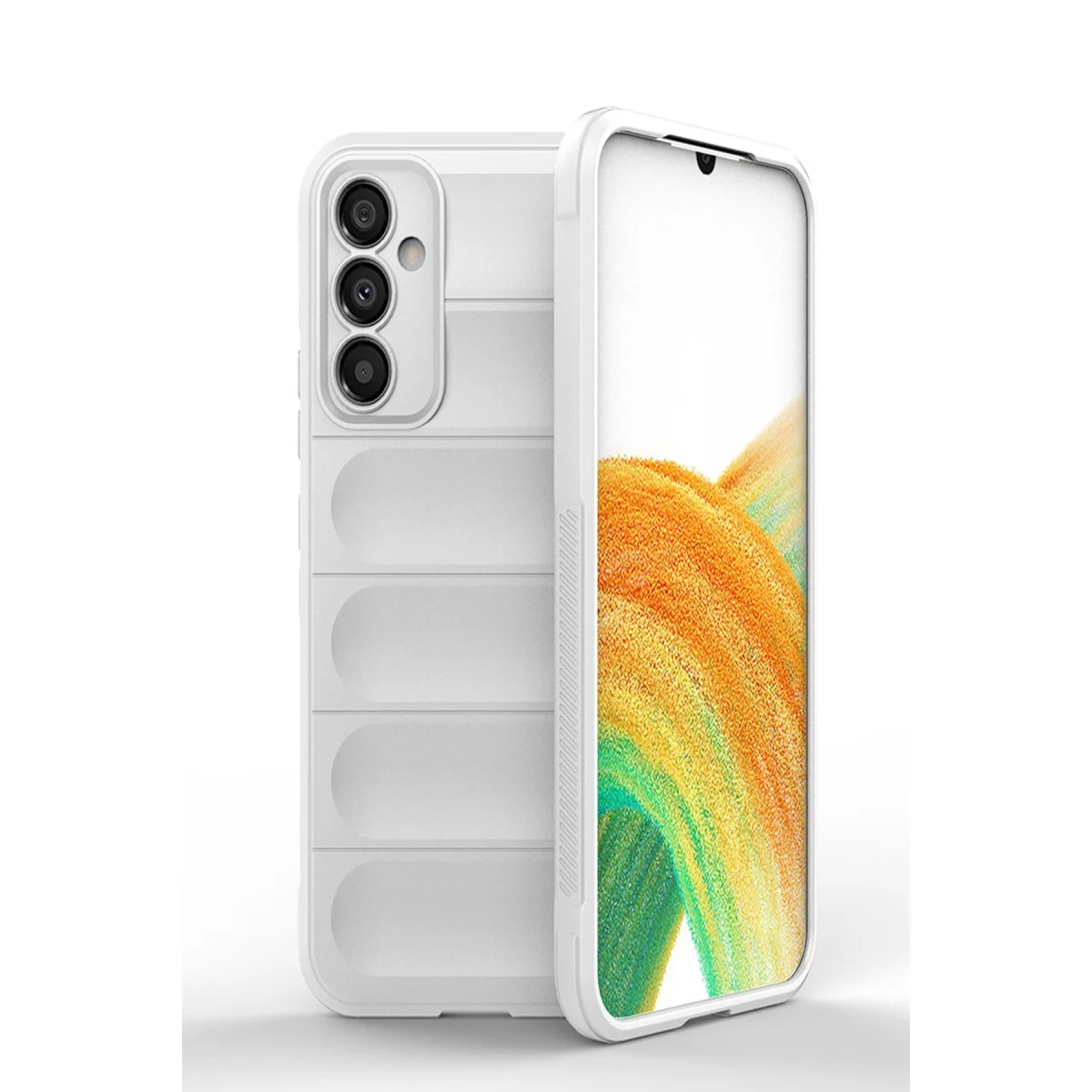 Galaxy A05S Optimum Silikon Kılıf - Krem Renk, Şık ve Korumalı
