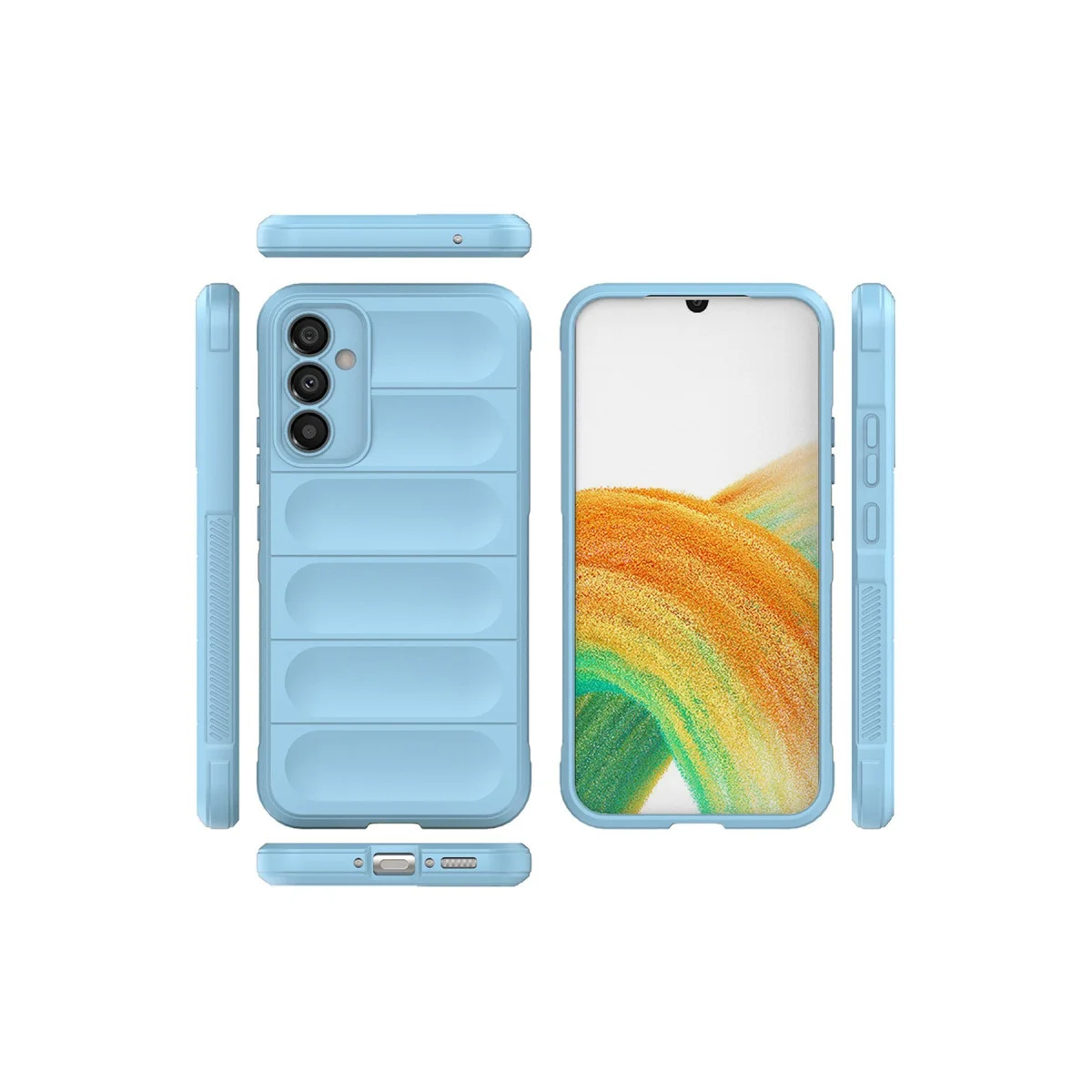 Galaxy A05S Optimum Silikon Kılıf - Sky Blue, Çizilmelere Karşı Maksimum Koruma