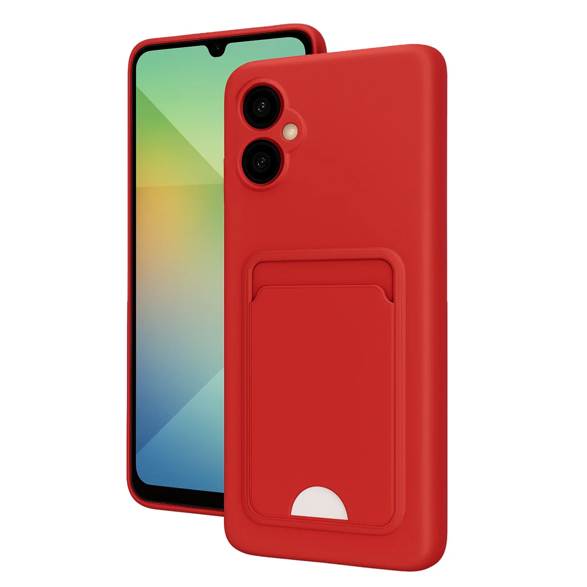 Galaxy A06 Kartvizitli Silikon Kılıf - Kırmızı Kelvin Modeli