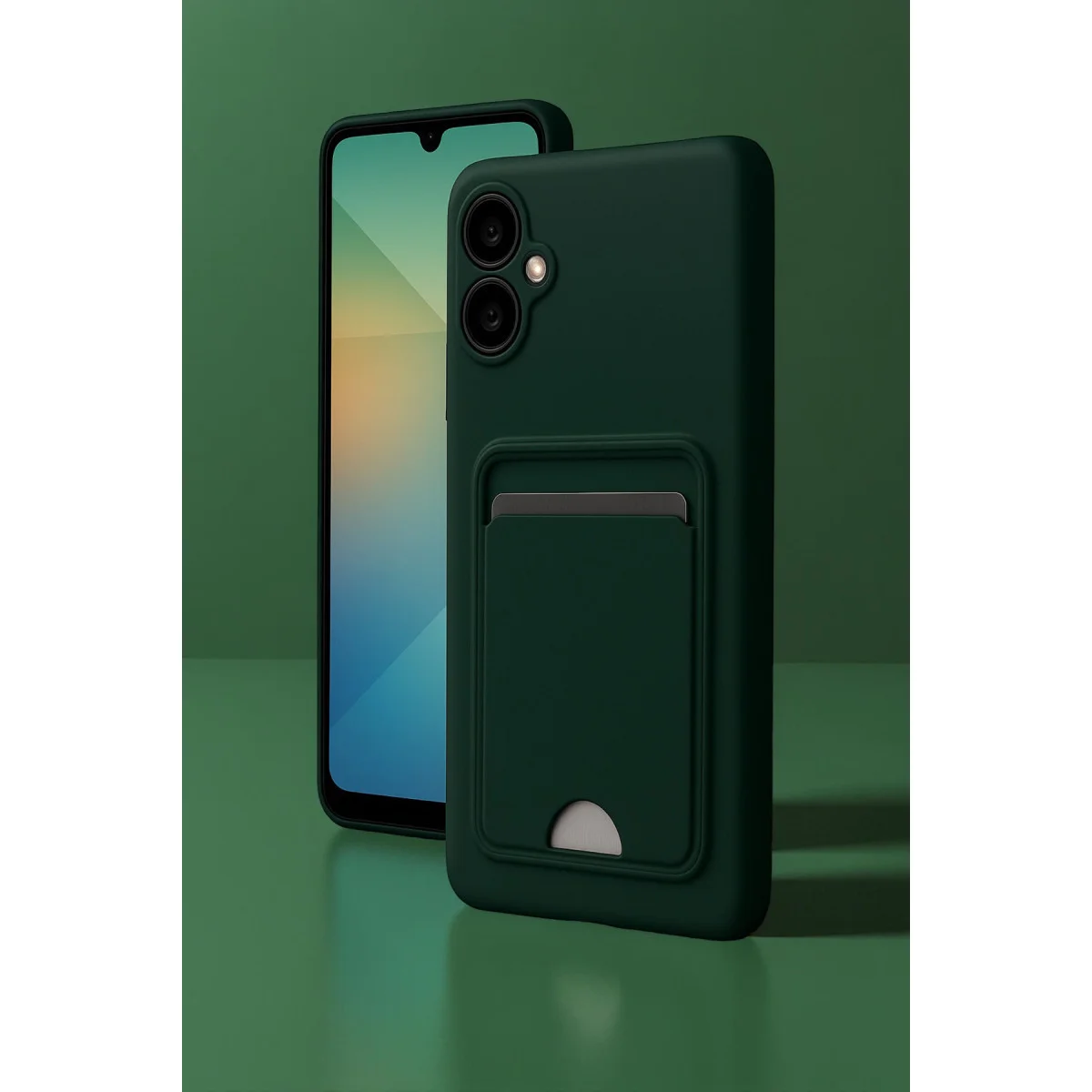 Galaxy A06 Kartvizitli Silikon Kılıf - Kırmızı Kelvin Modeli