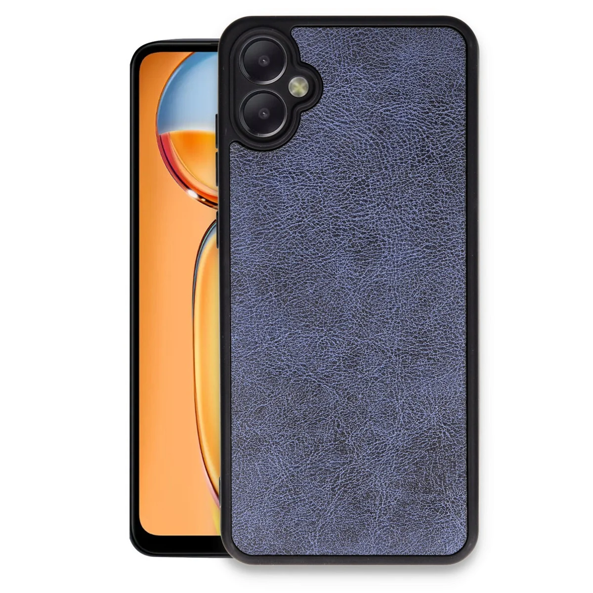 Galaxy A06 Kılıf Aras Deri Kapak - Lacivert - Premium Koruma
