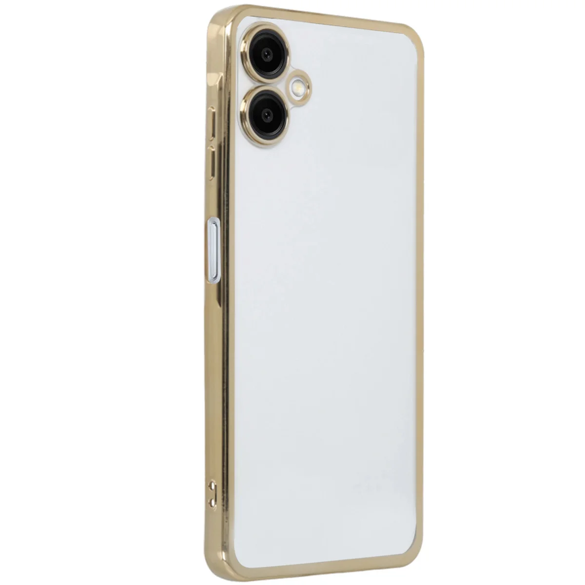 Galaxy A06 Kılıf Razer Lensli Silikon - Altın Renk ve Kamera Korumalı