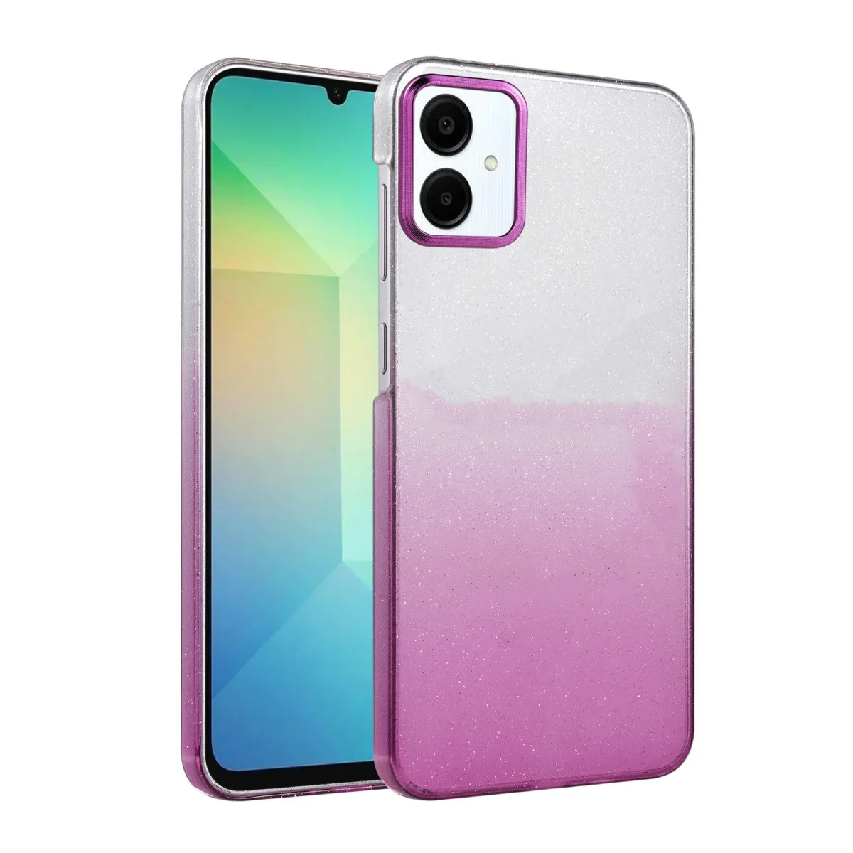 Galaxy A06 Mor Glossy Kapak - Işıltılı ve Şık Cihaz Koruyucu