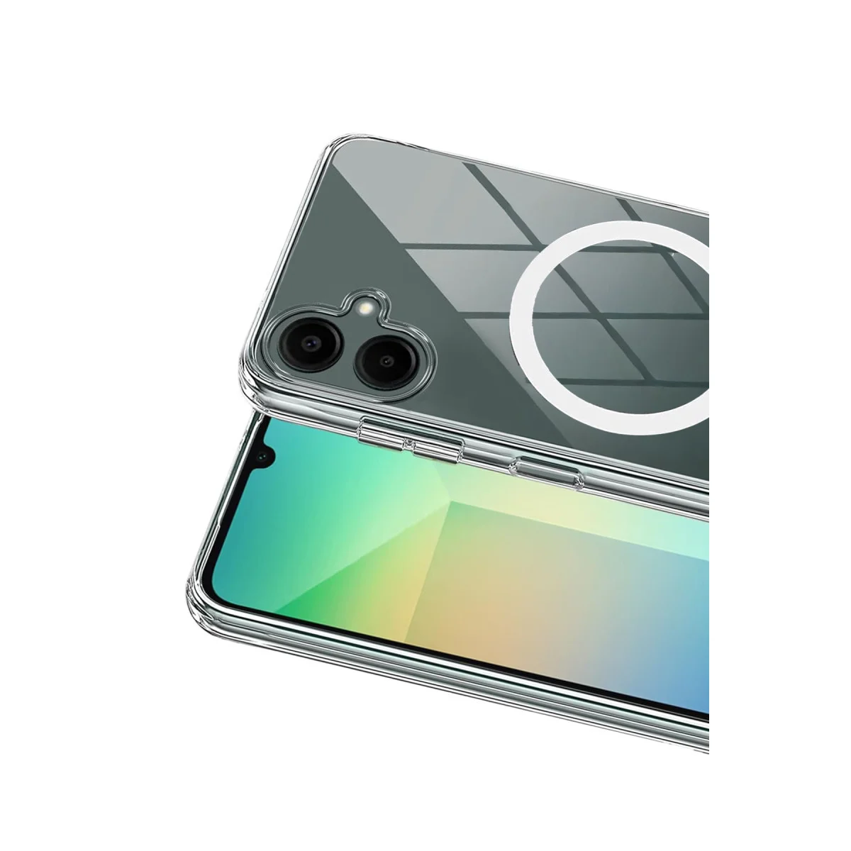 Galaxy A06 Şeffaf Sert Magsafe Kabuk - Tasarımını Korur