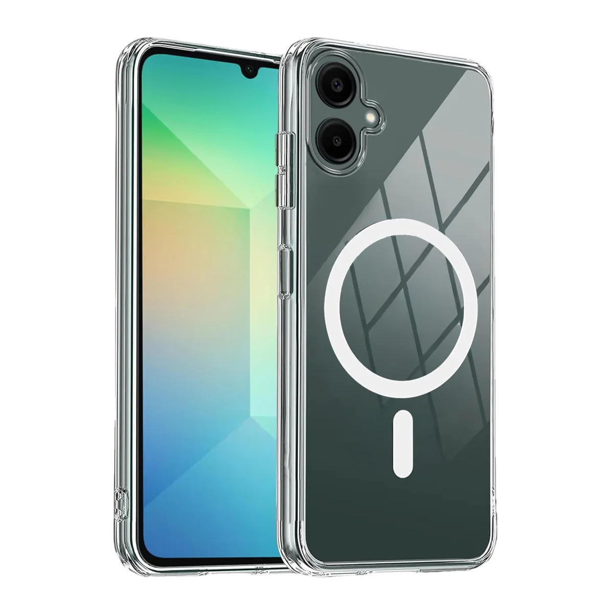 Galaxy A06 Şeffaf Sert Magsafe Kabuk - Tasarımını Korur