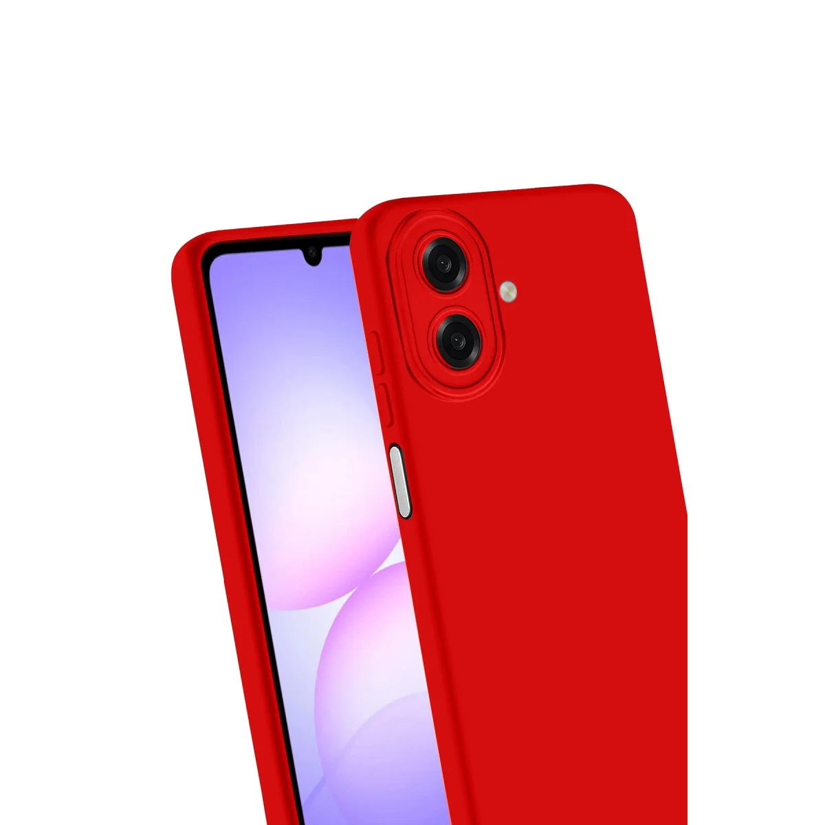 Galaxy A07 4G First Silikon Kılıf - Kırmızı, Şık ve Güçlü Koruma
