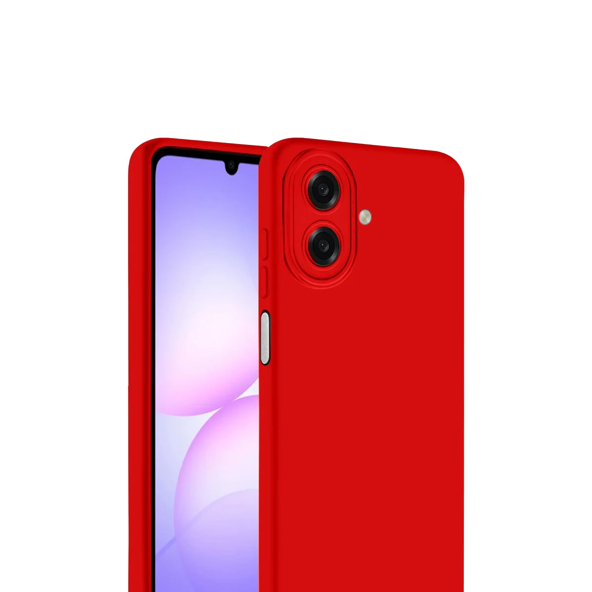 Galaxy A07 4G First Silikon Kılıf - Kırmızı, Şık ve Güçlü Koruma