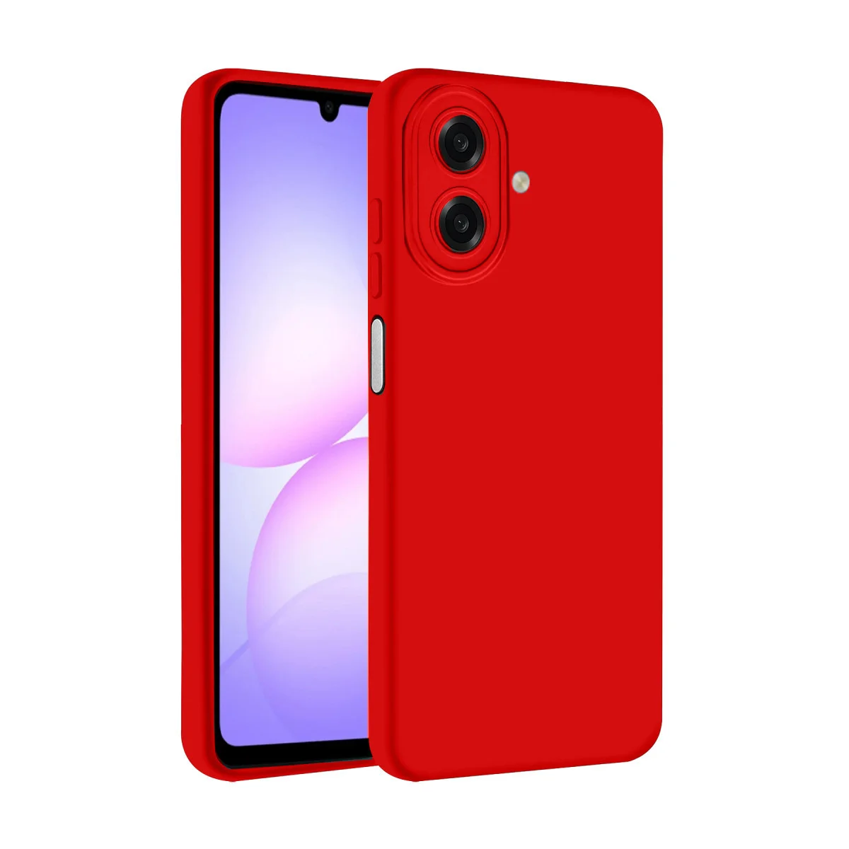 Galaxy A07 4G First Silikon Kılıf - Kırmızı, Şık ve Güçlü Koruma
