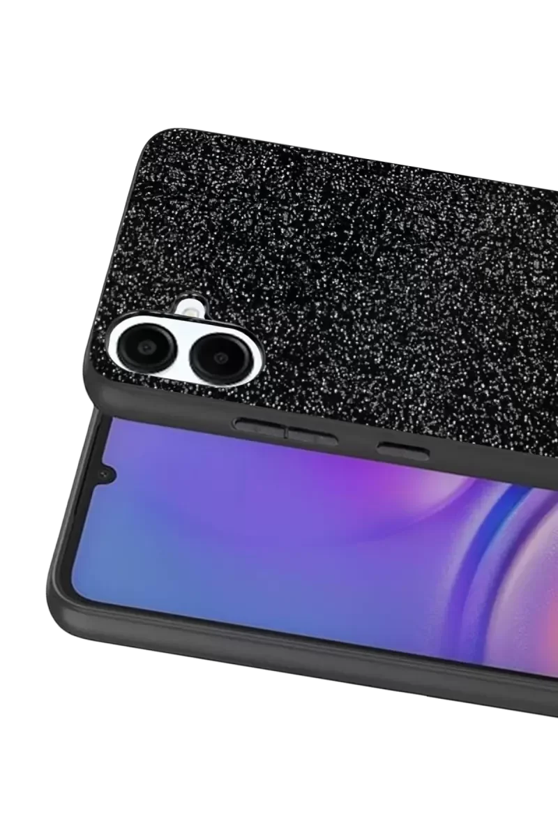 Galaxy A07 4G ile Uyumlu Bright Simli Kapak - Siyah
