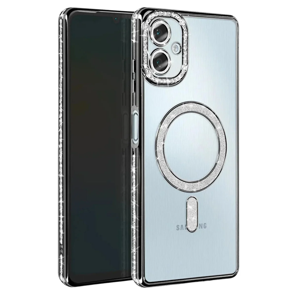Galaxy A07 4G Joke Simli Magneticsafe Kılıf - Şık ve Güvenli Siyah