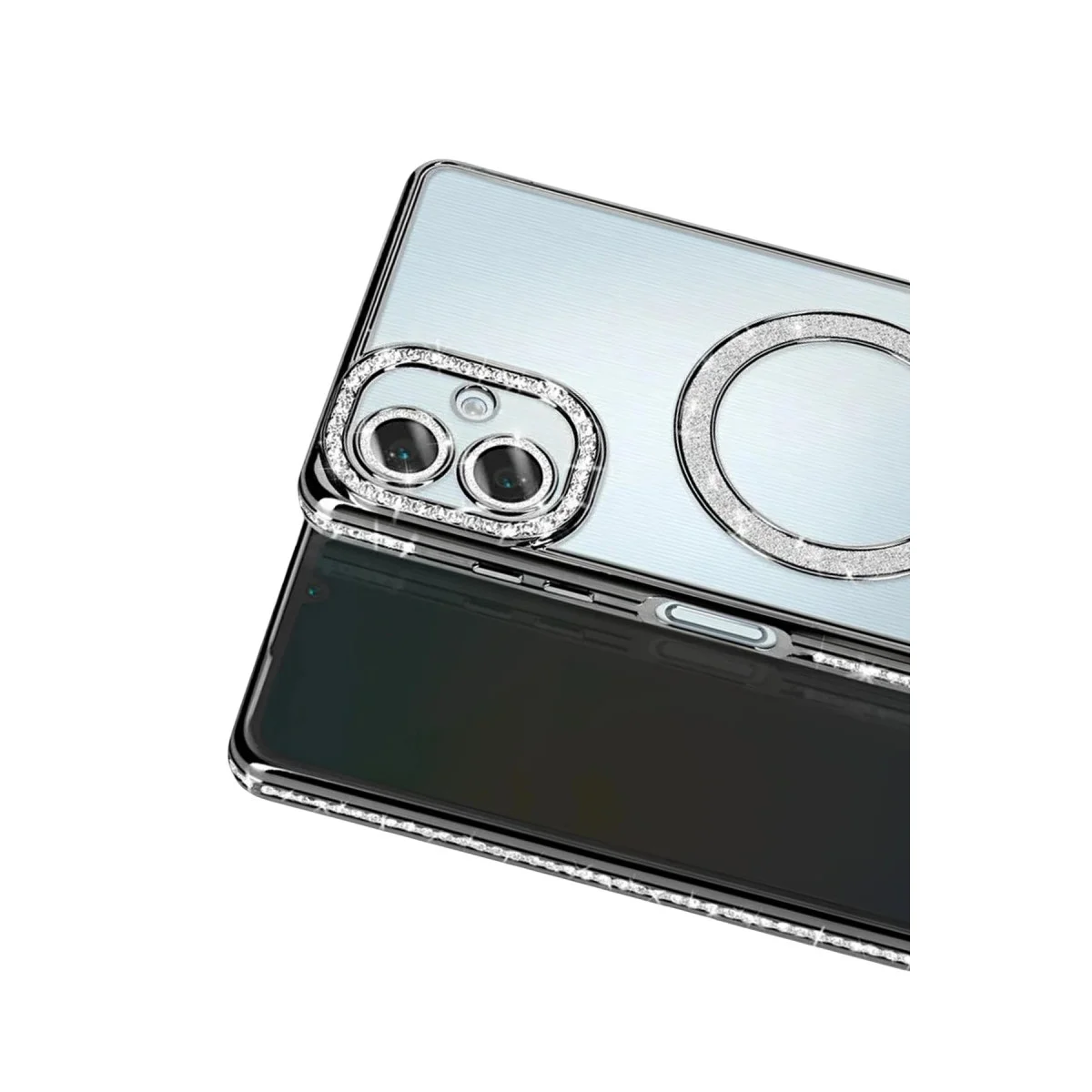 Galaxy A07 4G Joke Simli Magneticsafe Kılıf - Şık ve Güvenli Siyah
