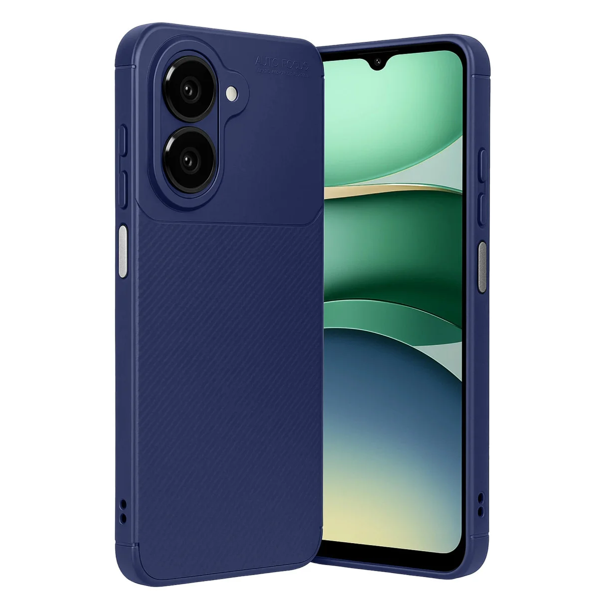 Galaxy A07 4G Karbon Kapak Kılıf - Soft Touch Mat Desenli Ekran ve Arka Korumalı Kılıf