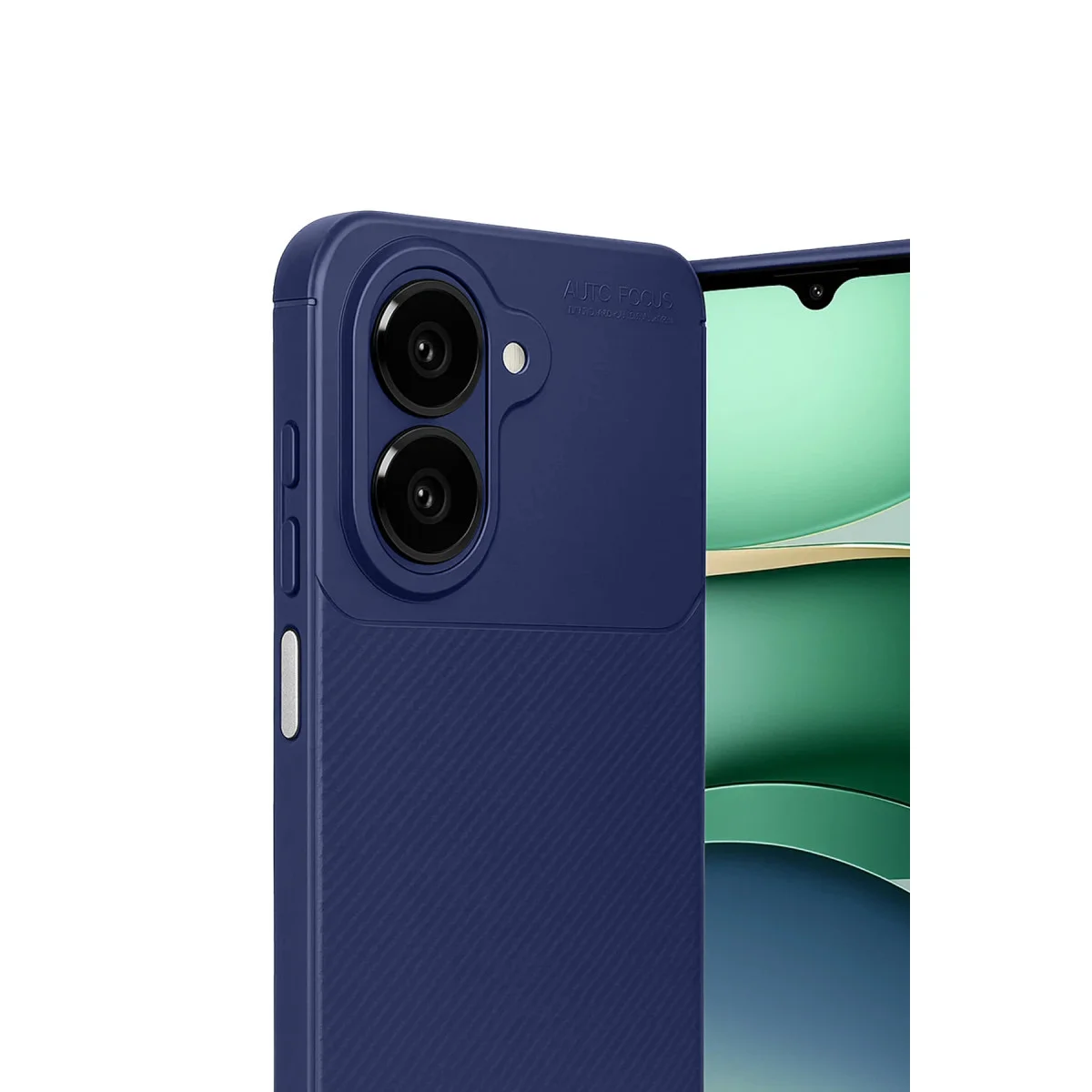 Galaxy A07 4G Karbon Kapak Kılıf - Soft Touch Mat Desenli Ekran ve Arka Korumalı Kılıf