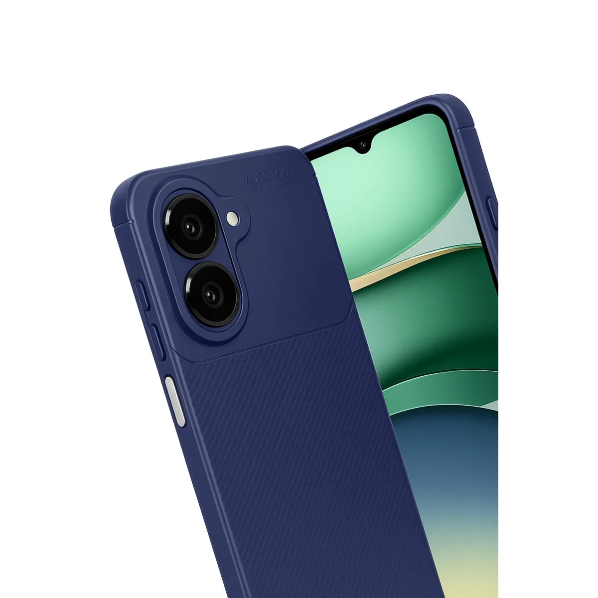 Galaxy A07 4G Karbon Kapak Kılıf - Soft Touch Mat Desenli Ekran ve Arka Korumalı Kılıf
