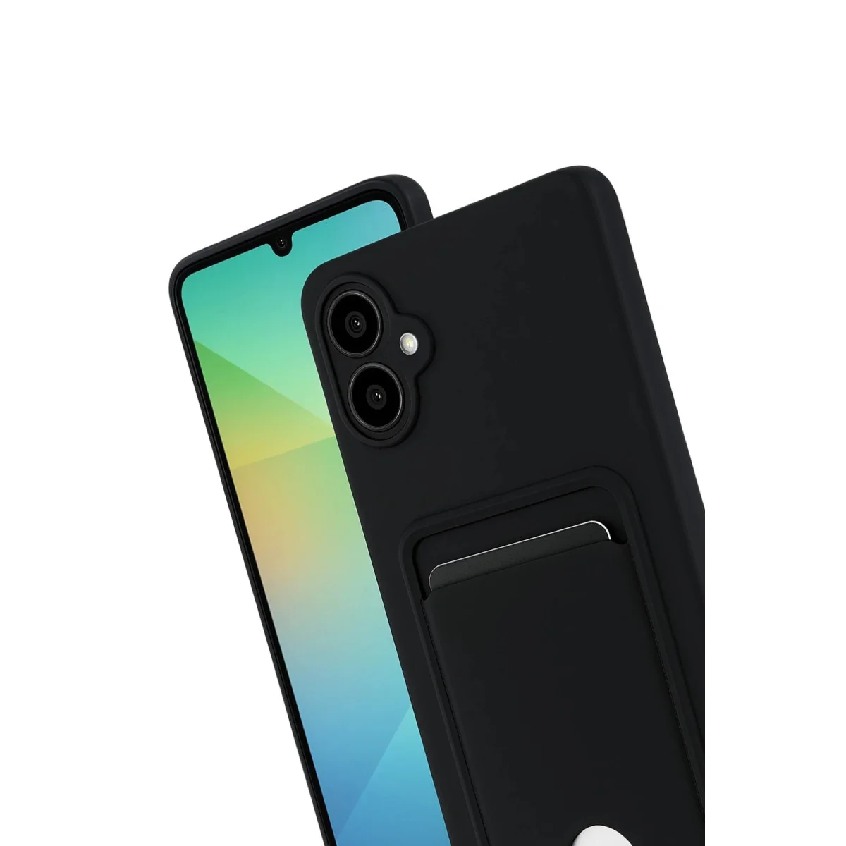 Galaxy A07 4G Kelvin Kartvizitli Silikon Kılıf Siyah - Premium Koruma