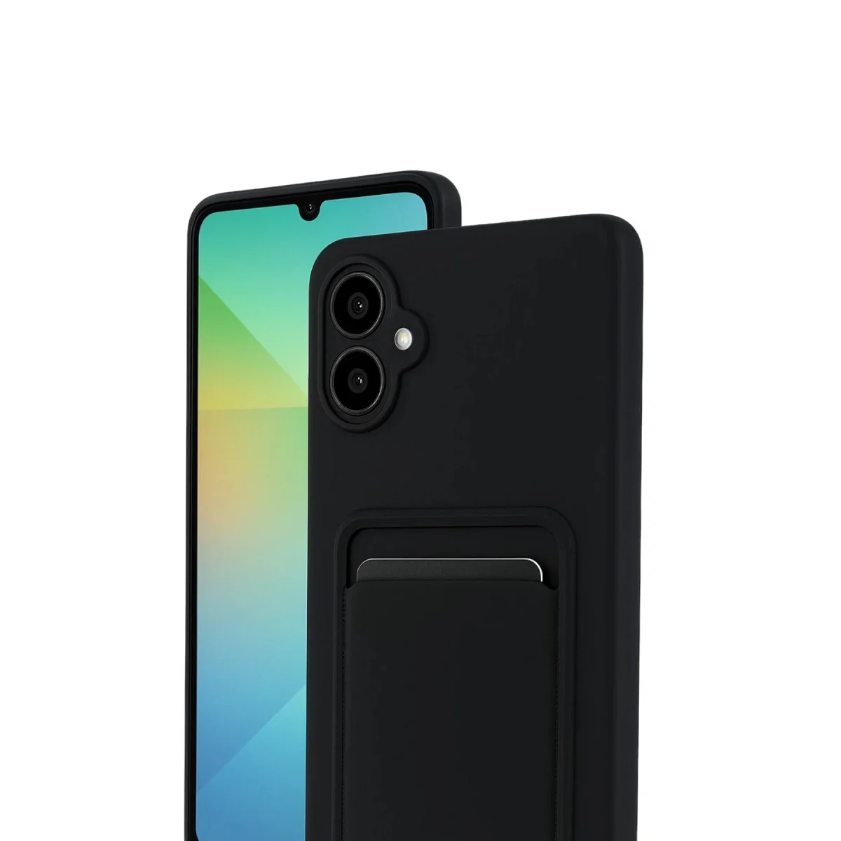 Galaxy A07 4G Kelvin Kartvizitli Silikon Kılıf Siyah - Premium Koruma