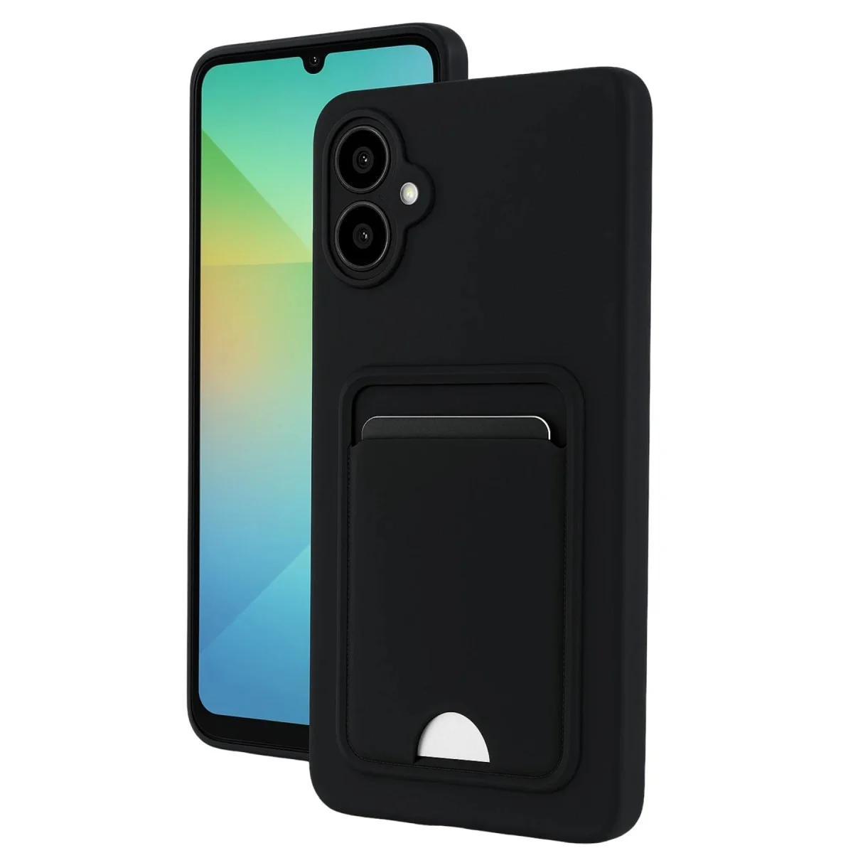 Galaxy A07 4G Kelvin Kartvizitli Silikon Kılıf Siyah - Premium Koruma