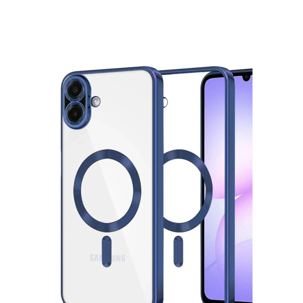 Galaxy A07 4G Kross Magneticsafe Şeffaf Kılıf - MagSafe Uyumlu, Kilitli ve Çizilmeye Dayanıklı