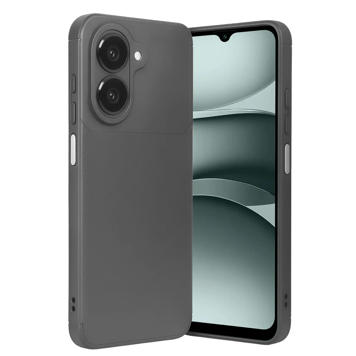 Galaxy A07 4G Otomatik Odak Karbon Kapak Gri - Yüksek Koruma ve Pürüzsüz Dokulu Kılıf