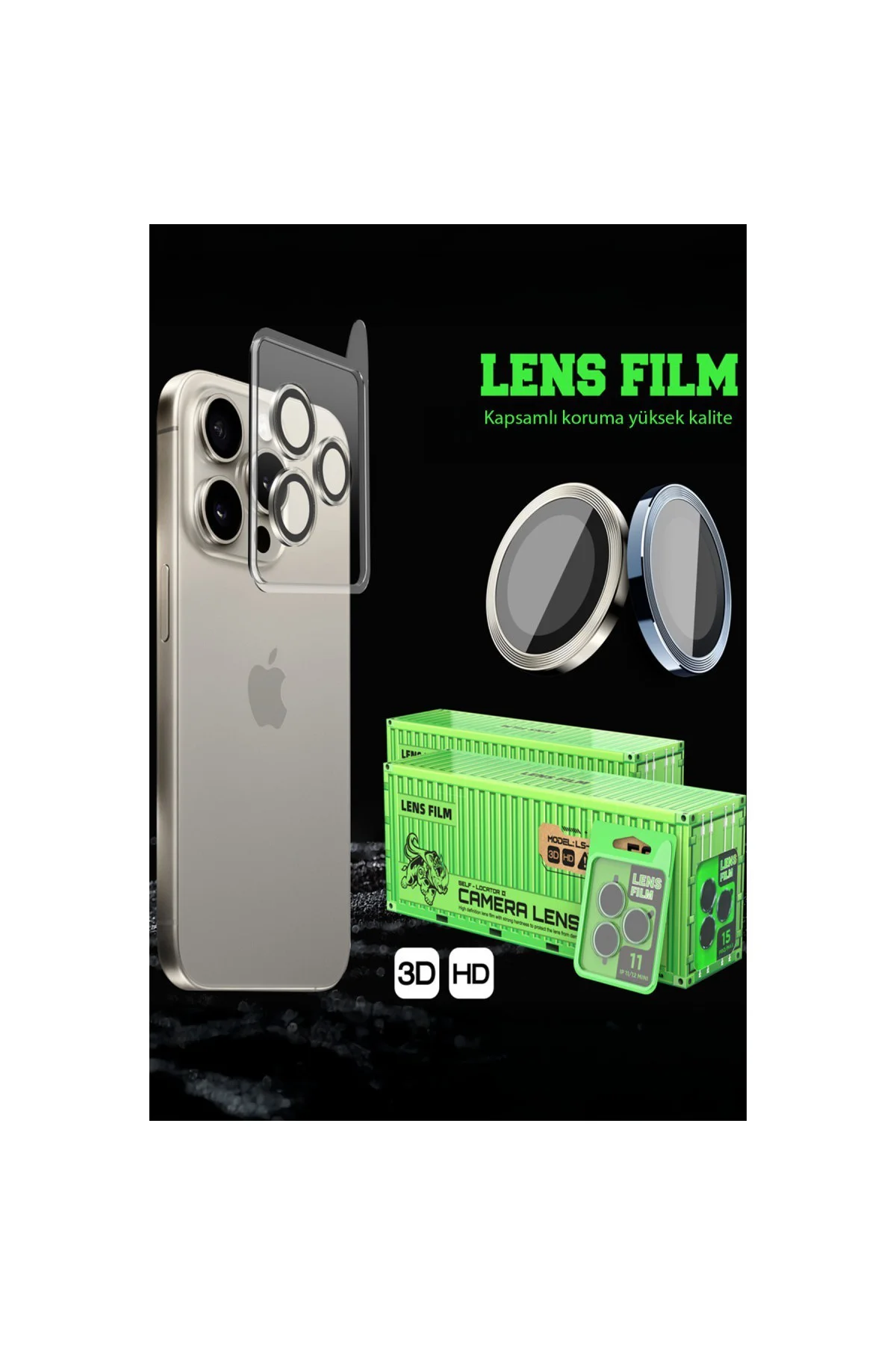 Galaxy A07 4G Raze Metal Kamera Lens - Gümüş