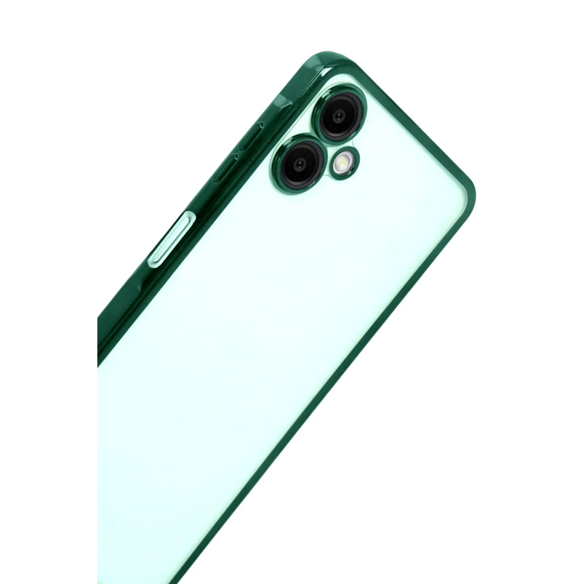 Galaxy A07 4G Razer Lensli Silikon Kılıf - Yeşil Korumalı ve Şık Koruyucu