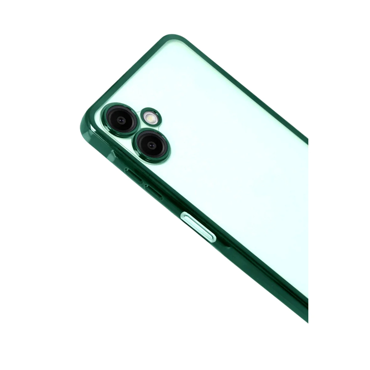 Galaxy A07 4G Razer Lensli Silikon Kılıf - Yeşil Korumalı ve Şık Koruyucu