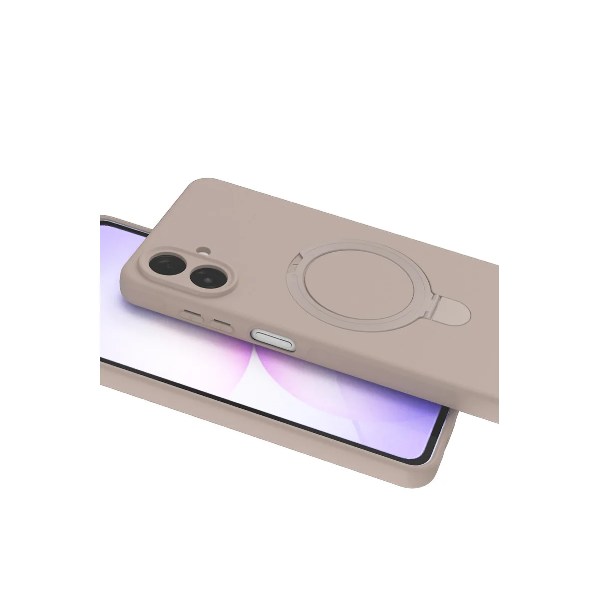 Galaxy A07 4G Regal Magsafe Standlı Kapak - Çöl Titanyum