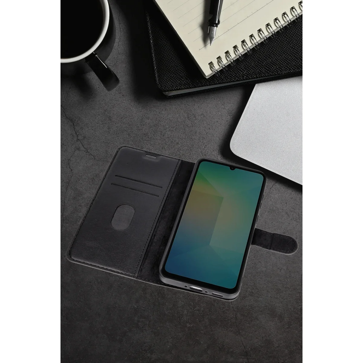 Galaxy A07 4G Trend S Plus Kılıf - 360° Standlı Cüzdan Koruma - Lacivert