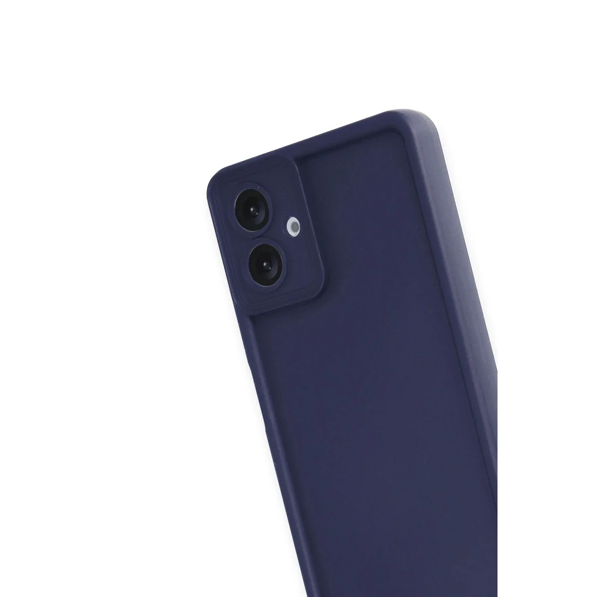 Galaxy A07 4G Viera Silikon Kılıf - Lacivert, Parmak İzi Önleyici ve Yumuşak Korumalı