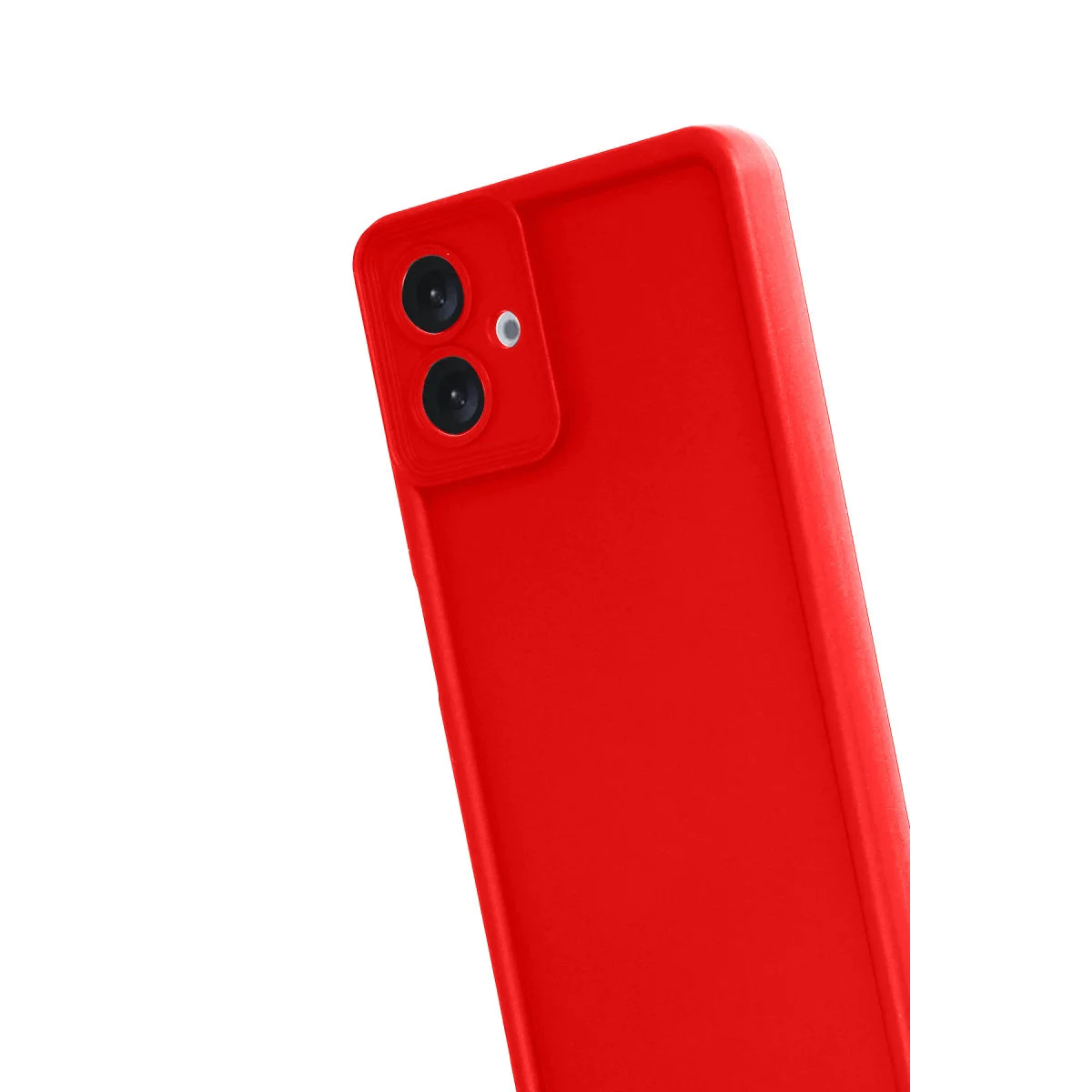 Galaxy A07 4G Viera Silikon Kılıf - Kırmızı, Parmak İzi Dostu ve Maksimum Koruma