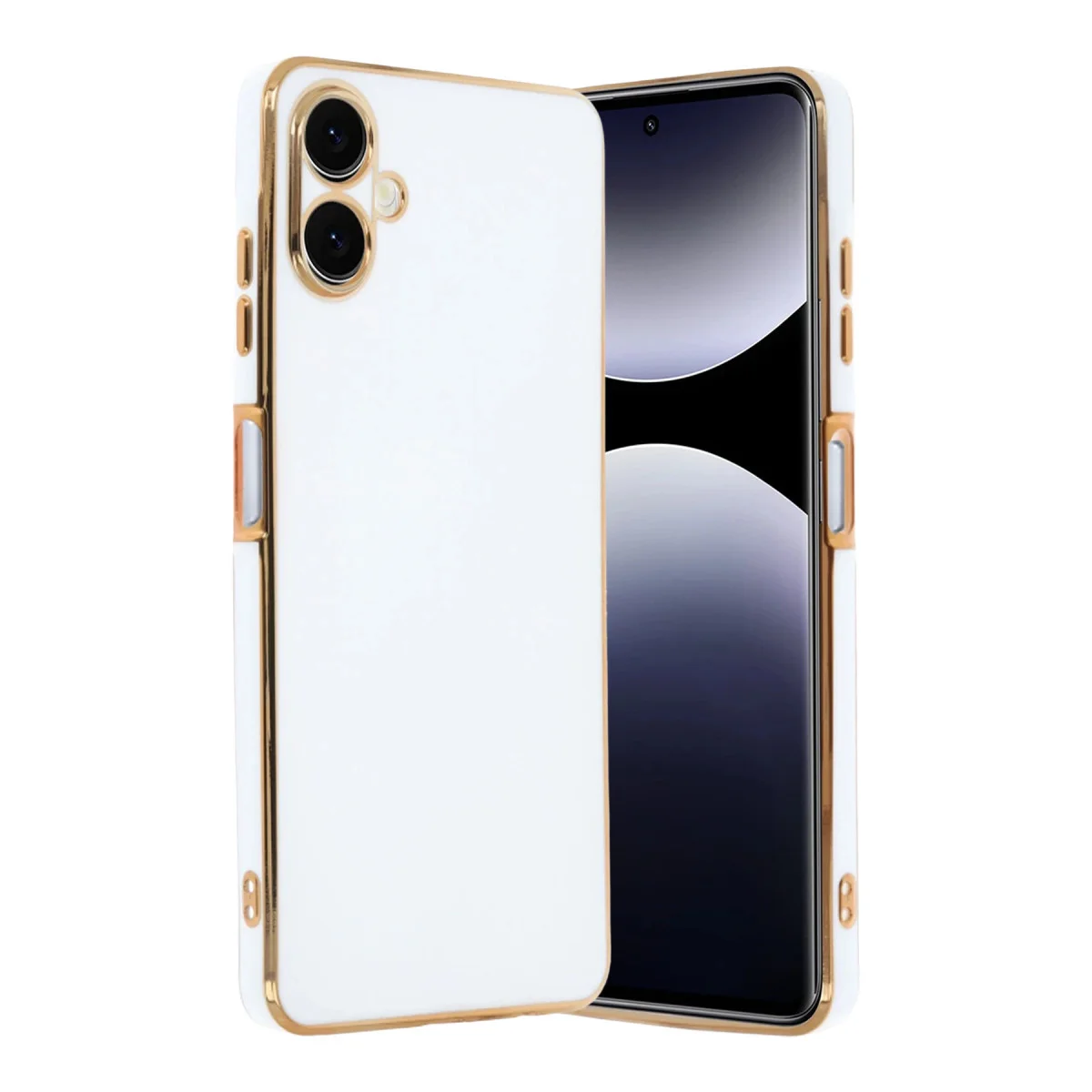 Galaxy A07 4G Volet Silikon Kılıf - Beyaz - Şık Tasarım ve Tam Koruma