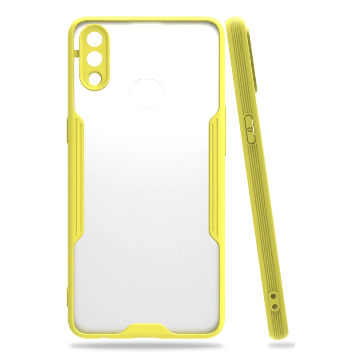 Galaxy A10S Platin Silikon Kılıf - Sarı, TPU Kılıf, Güvenli Koruma