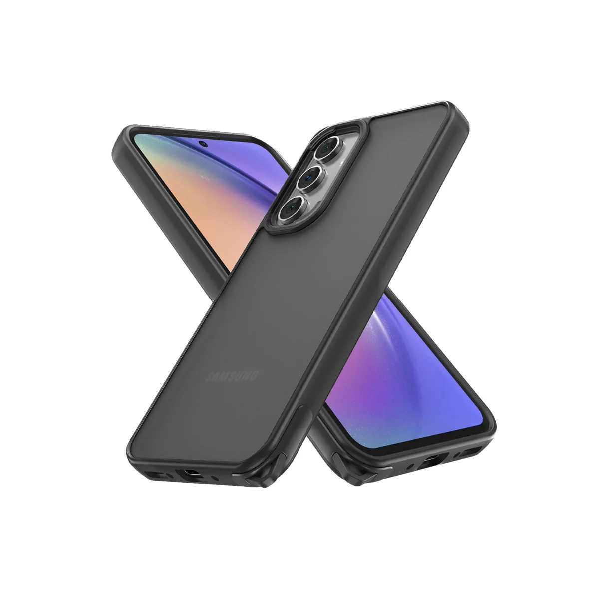 Galaxy A14 4G Kılıf - Elegant Siyah Kapak, Yüksek Kaliteli TPU/PC