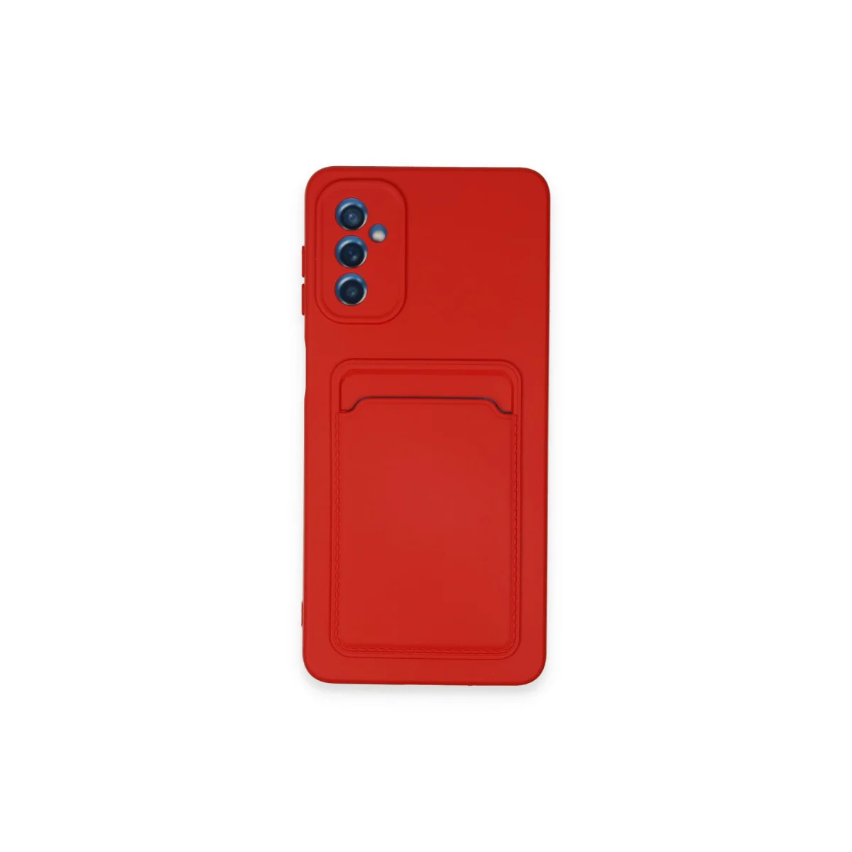 Galaxy A14 4G Kılıf - Kırmızı Kartvizitli Silikon Kılıf - Premium Koruma ve Estetik