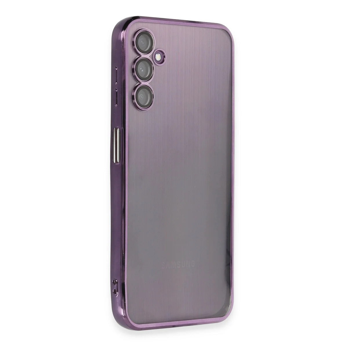 Galaxy A14 4G Kılıf Razer Lensli Silikon - Mor