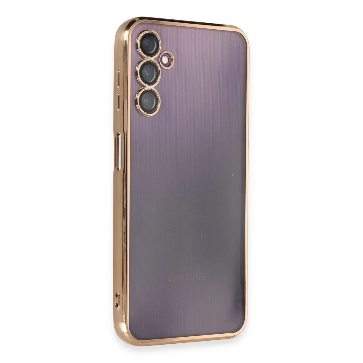Galaxy A14 4G Razer Lensli Silikon Kılıf - Gold