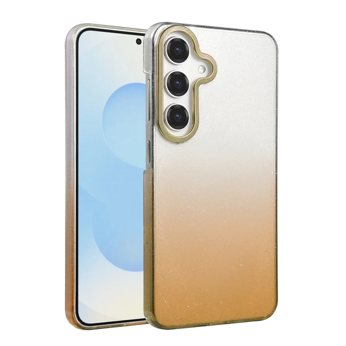 Galaxy A15 4G Kapak - Çöl Titanyum Işıltılı ve Lüks Cep Telefonu Kılıfı