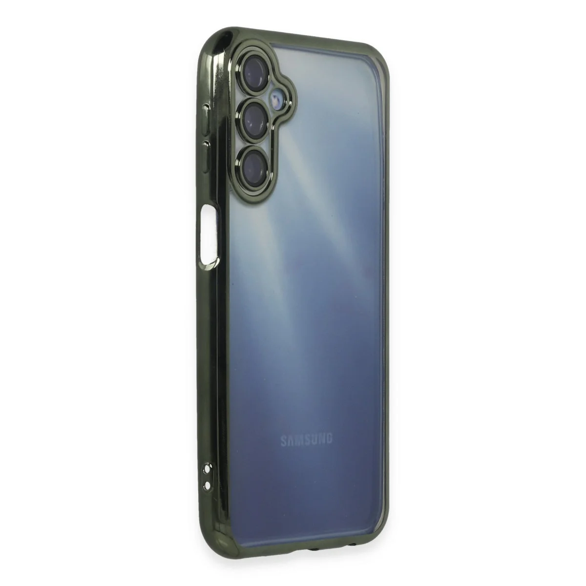 Galaxy A15 4G Razer Lensli Silikon Kılıf - Yeşil