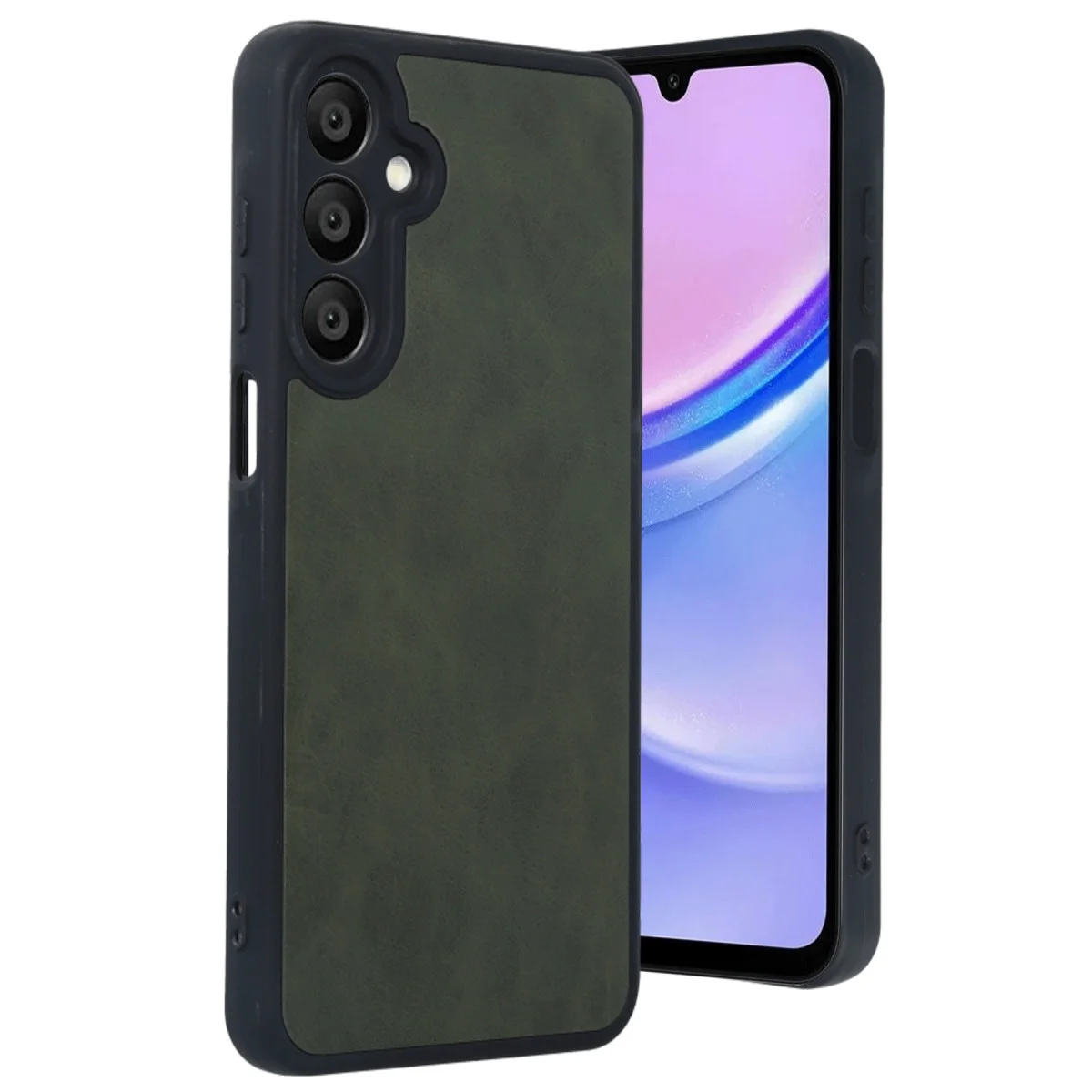 Galaxy A16 5G Aras Deri Kapak Kılıf - Koyu Yeşil Premium Koruma