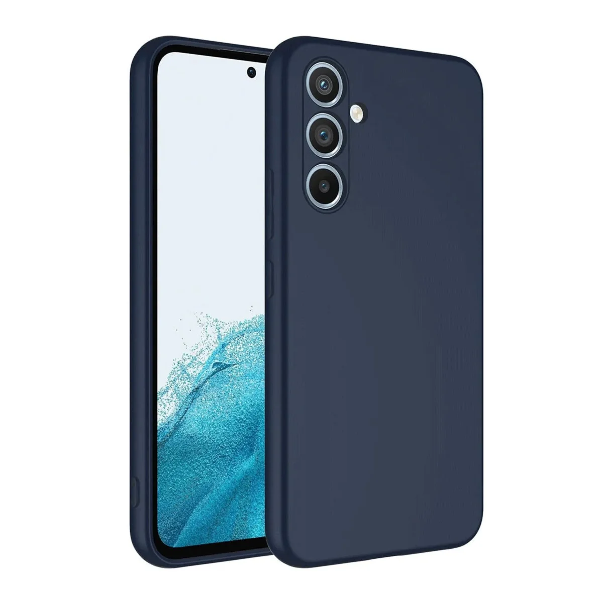 Galaxy A16 5G First Silikon Kılıf - Lacivert (Maksimum Koruma)