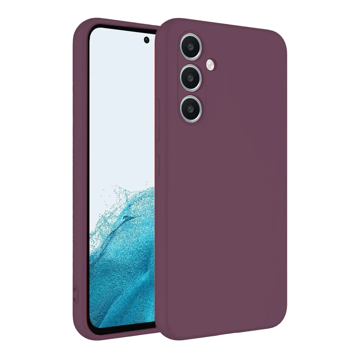 Galaxy A16 5G First Serisi Silikon Kılıf - Mürdüm
