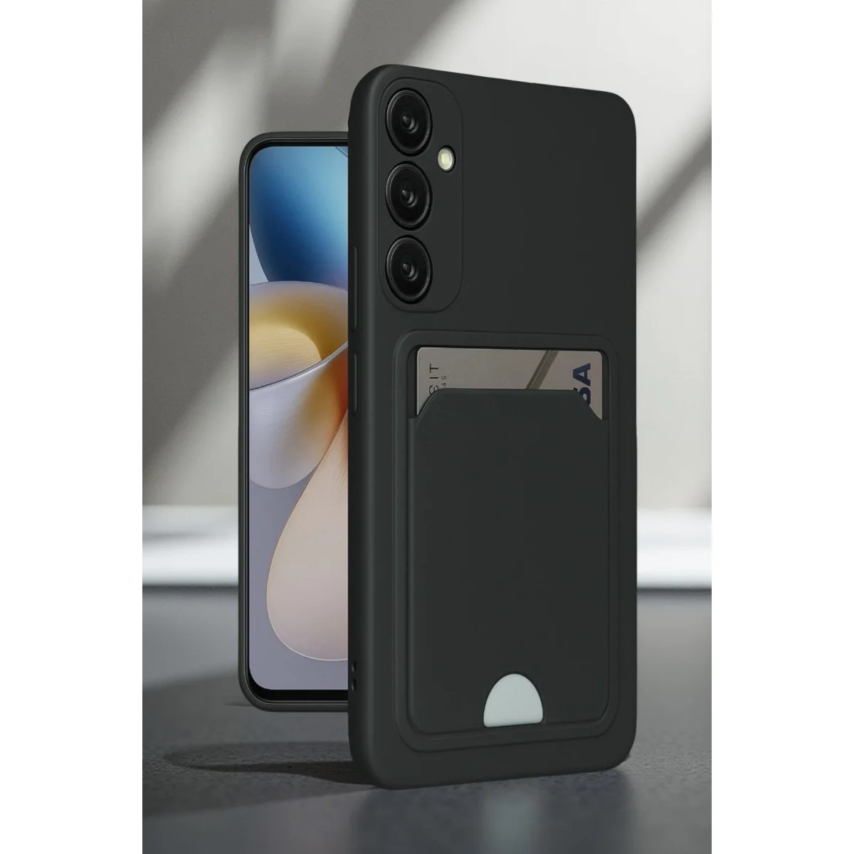 Galaxy A16 5G Kelvin Kartvizitli Silikon Kılıf Siyah - Premium Koruma ve Fonksiyon