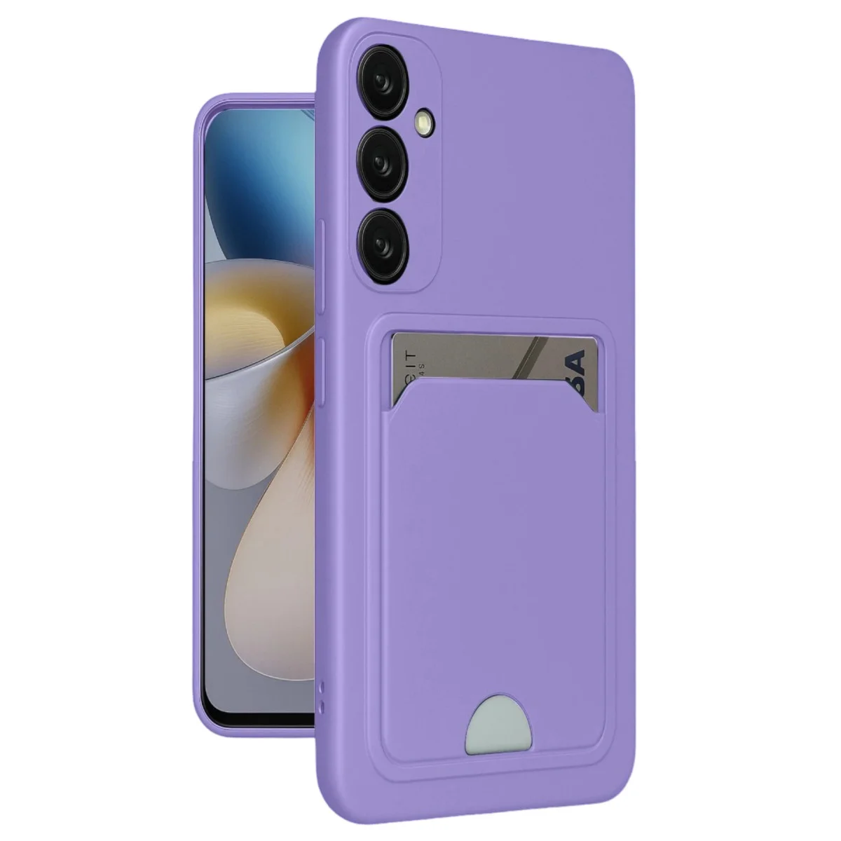Galaxy A16 5G Kelvin Kartvizitli Silikon Kılıf - Lila