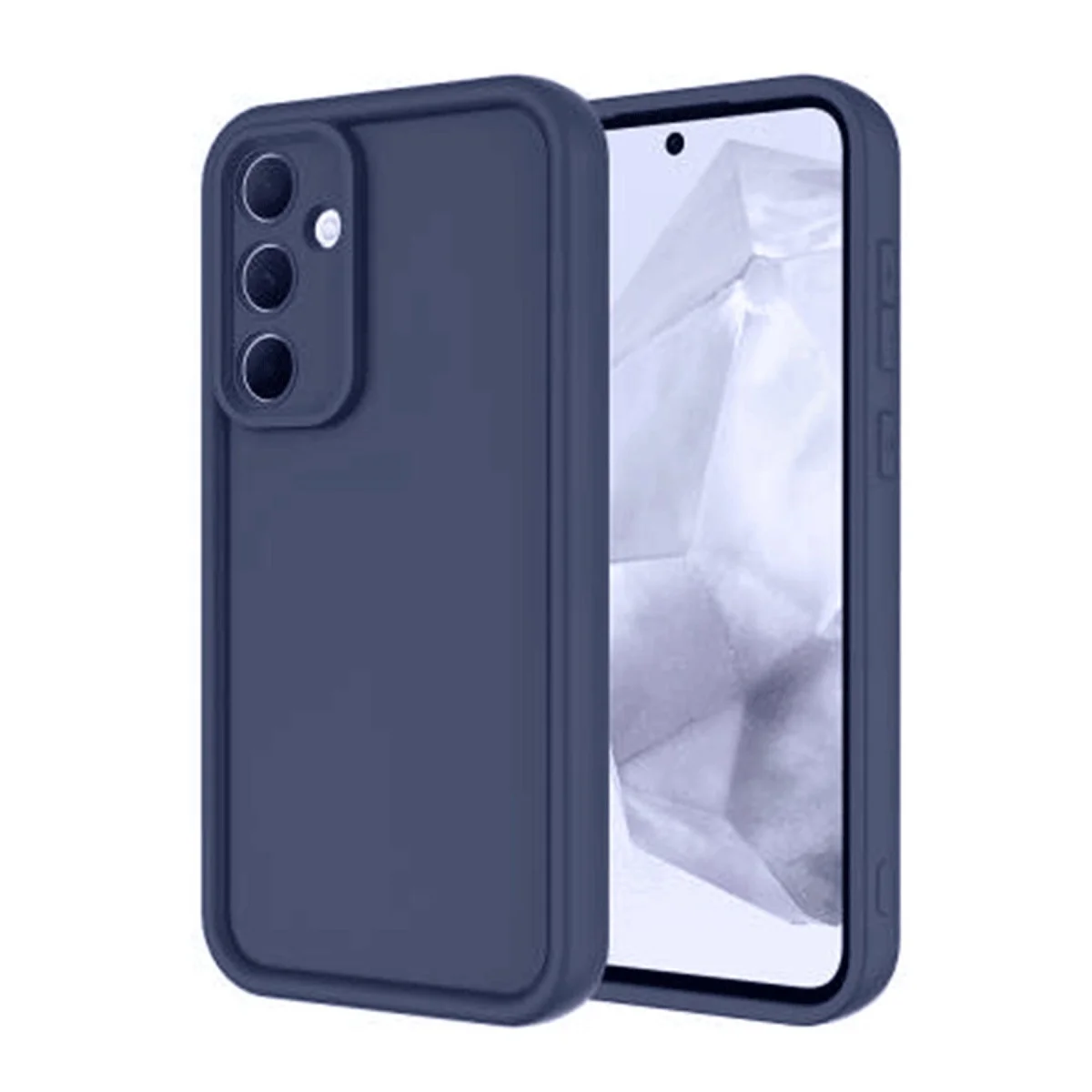 Galaxy A16 5G Kılıf Viera Silikon - Lacivert, Mat ve Lekesiz Koruma Kılıfı