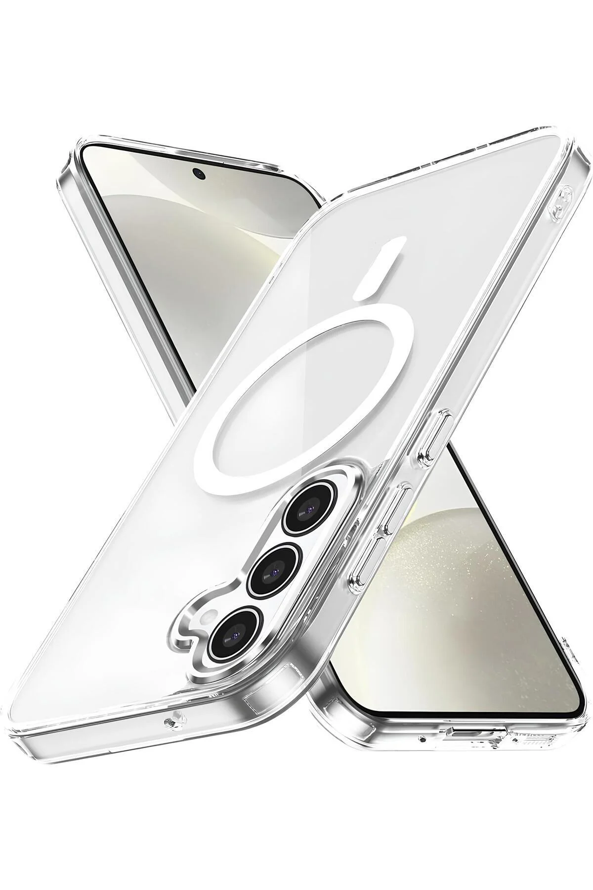 Galaxy A16 Şeffaf Mika Sararmaz Sert Magsafe Kılıf